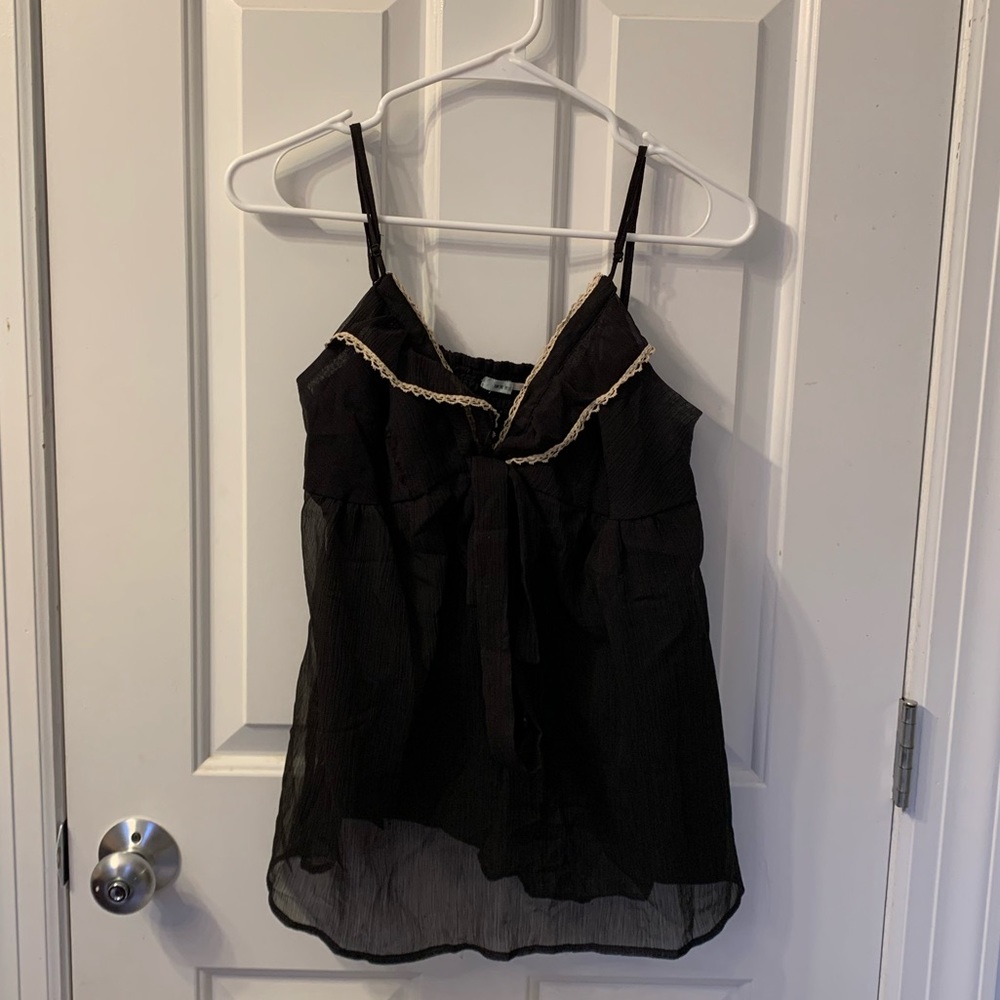 Size medium Kimchi Blue Black Spaghetti Strap Blouse